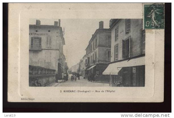 RIBERAC......RUE DE L'HOPITAL..ECRITE.....‹(•¿•)› - Riberac