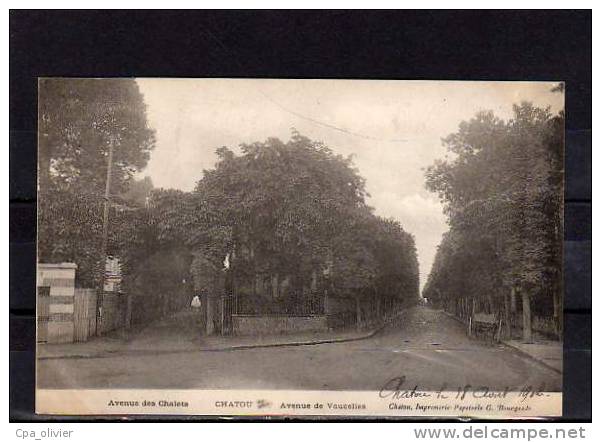 78 CHATOU Avenue Des Chalets, Avenue De Vaucelles, Ed Bourgeade, 1902 - Chatou