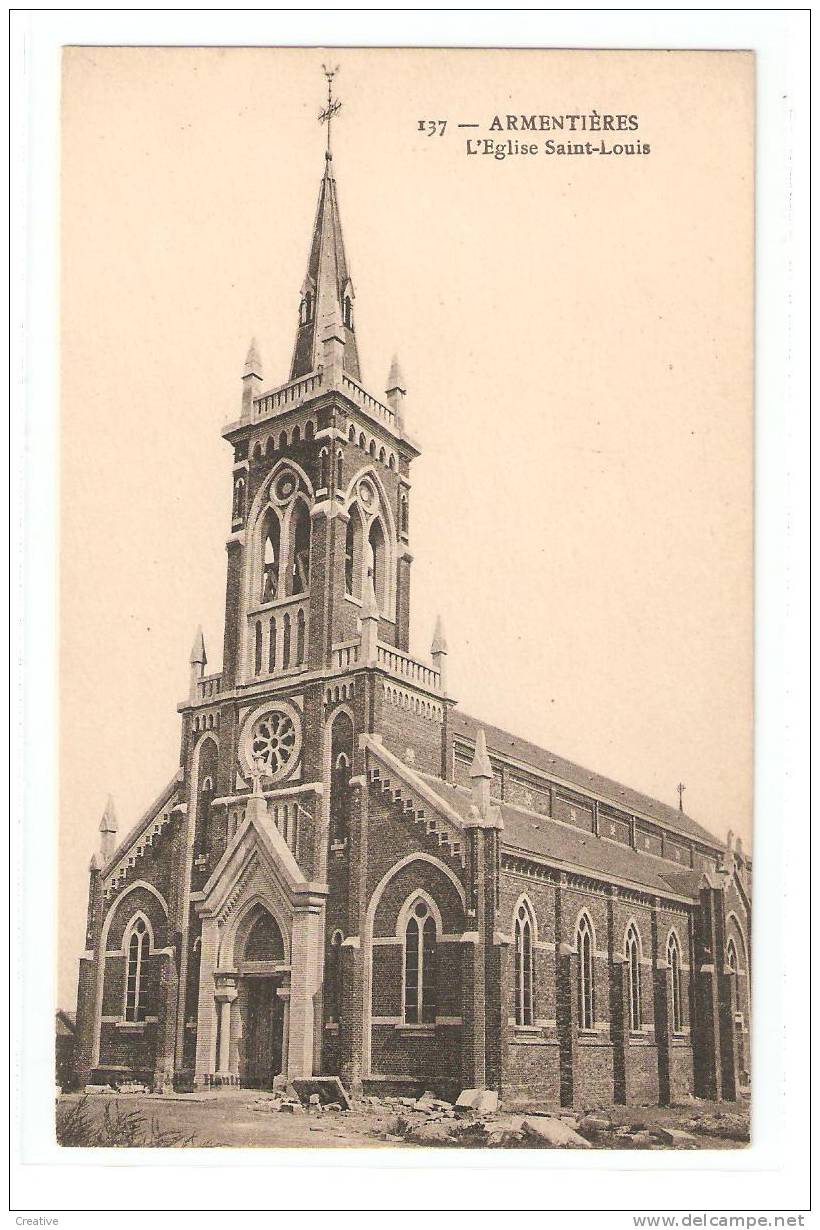 ARMENTIERES. L'Eglise Saint-Louis - Armentieres