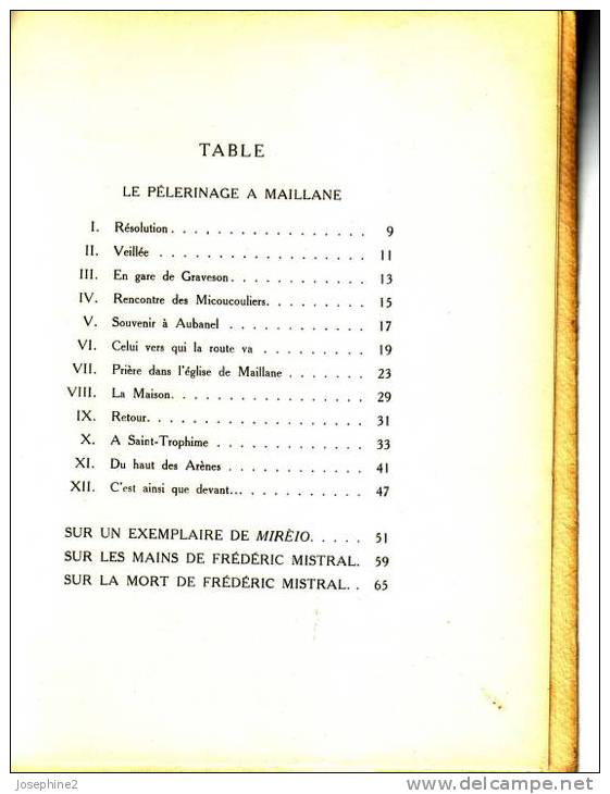 Le Pélerinage à Maillane - Emile Ripert -1924 Exemplaire N° 21 Illustrations De Solard - Autori Francesi