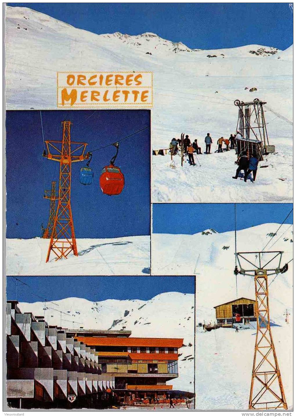 CPSM. ORCIERES MERLETTE. ALTI. DE 1850 A 2655M. DATEE 1967. DENTELLEE. - Orcieres