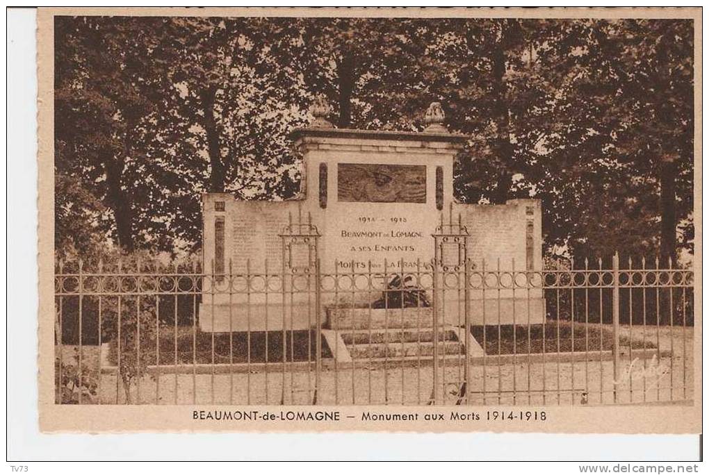 CpE3185 - BEAUMONT De LOMAGNE - Monument Aux Morts 1914-1918  - (82 - Tarn Et Garonne) - Beaumont De Lomagne