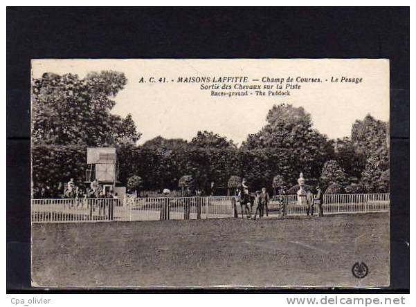 78 MAISONS LAFFITTE Hippodrome, Champ De Courses Hippiques, Pesage, Sortie Des Chevaux Sur La Piste, Ed Abeille 41, 192? - Maisons-Laffitte