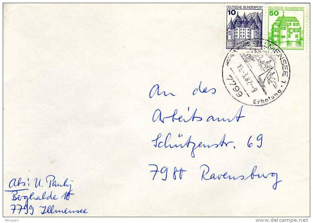 Carta ILMENSEE (Alemania) 1982. Barcos , Ship - Cartas & Documentos