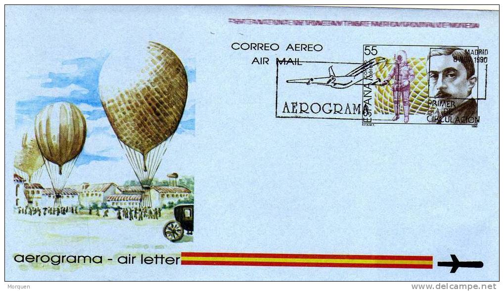 Aerograma España 1990 - Storia Postale