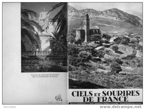 Un Tour En CORSE - CIELS ET SOURIRES DE FRANCE -n°11- 8è Série- Fevr 1938- Revue Médicale Fluxine - Corse