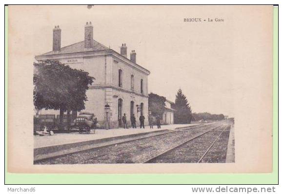 DEUX SEVRES.BRIOUX.LA GARE - Brioux Sur Boutonne