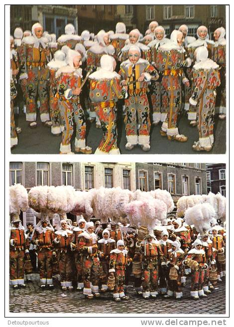 Les Gilles Du Carnaval De Binche 3 Cartes Vers 1960 - Binche