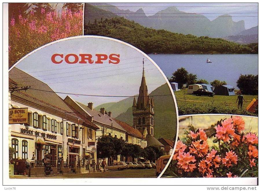 CORPS -  2 Vues : Corps Et Le Lac Du Sautet - N°   I 530 - Corps