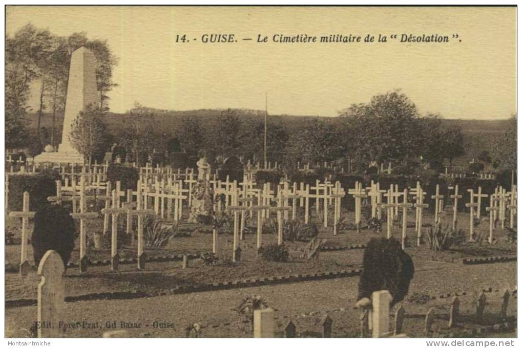 Guise. Aisne 02. Le Cimetière Militaire De La 'Désolation' - Guise