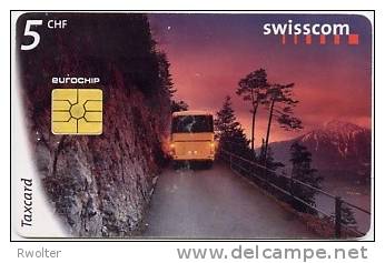 @+ Suisse - Transport Car Et Montagne - 5CHF - Montagnes