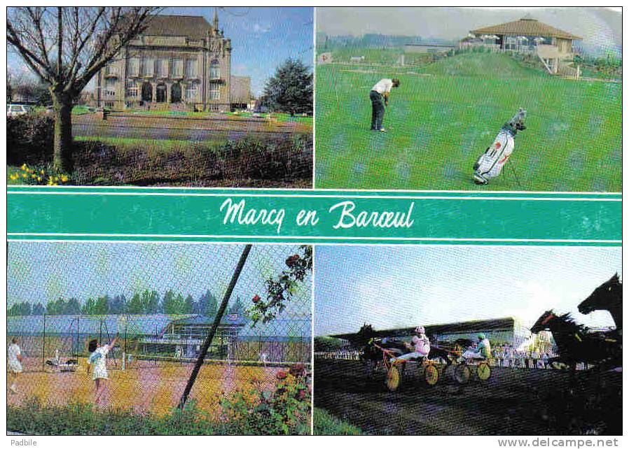 Carte Postale  59. Marcq-en-Baroeul  L´Hippodrome Des Flandres Le Golf  Le Tennis Trés Beau Plan - Marcq En Baroeul