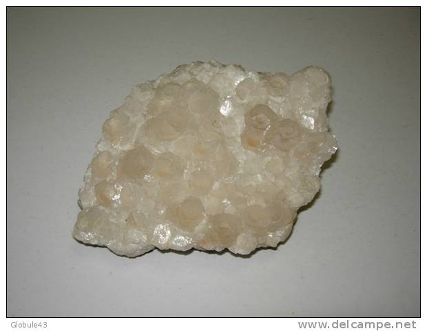 CALCITE CRIST 19 X 13 CM SUR CALCAIRE MARRON AVEYRON - Minerals