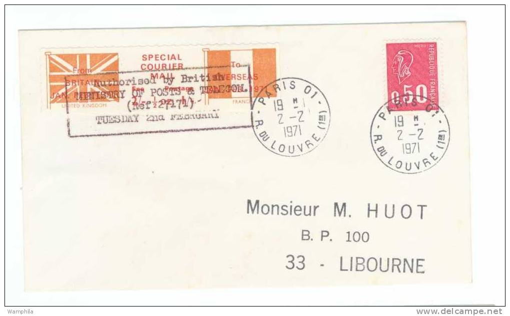 Letter With Special Stamp Because Strike - Non Classés