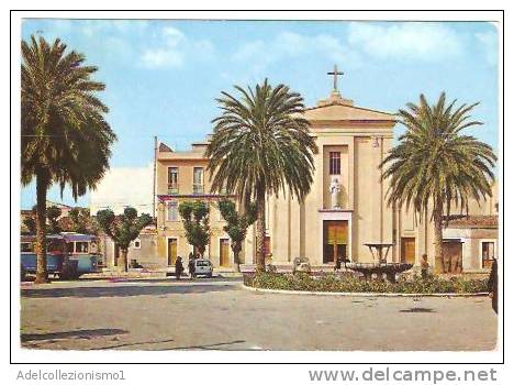 13624)cartolina Illustratoria  Vittoria - Piazza Daniel Manin , Chiesa Sacro Cuore - Ragusa