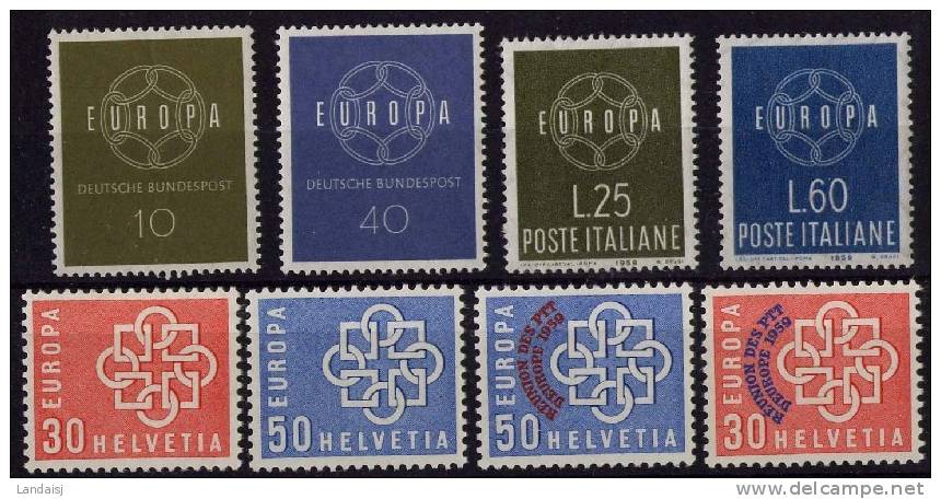 EUROPA ANNEE 1959**   COTE  91,00€   TTB - 1959