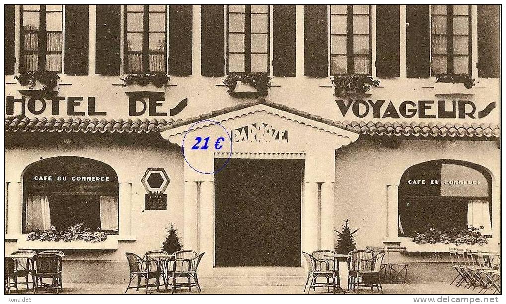 CP 40 VILLENEUVE DE MARSAN Hotel Des Voyageurs Jean DARROZE - Villeneuve De Marsan