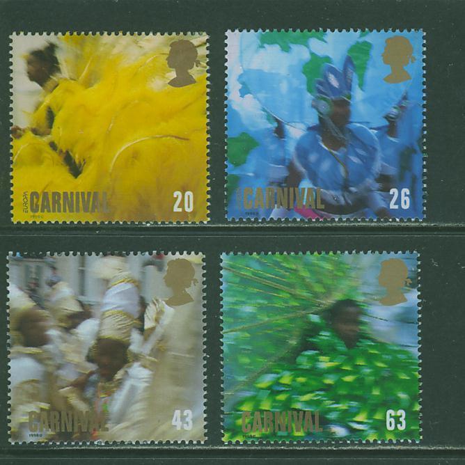 1GB0009 Europa Carnaval Danse 2052 à 2055 Grande Bretagne 1998 Neuf ** - 1998