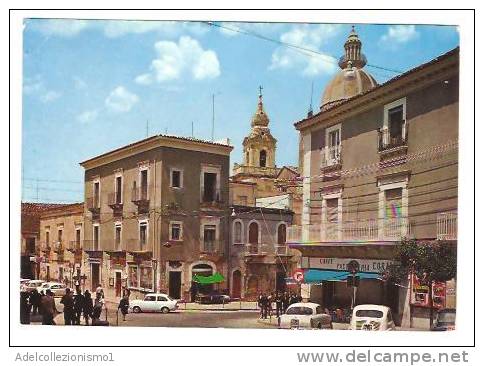 13659)cartolina Illustratoria  Comiso - Piazza Fonte Diana E Angolo Via Di Vita - Ragusa