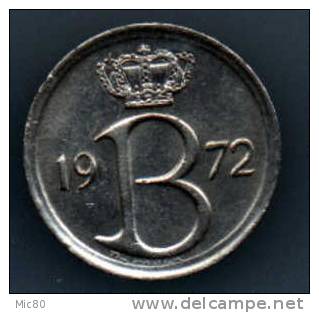 Belgique 25 Centimes 1972 Légende Flamande Ttb/sup - 25 Cent