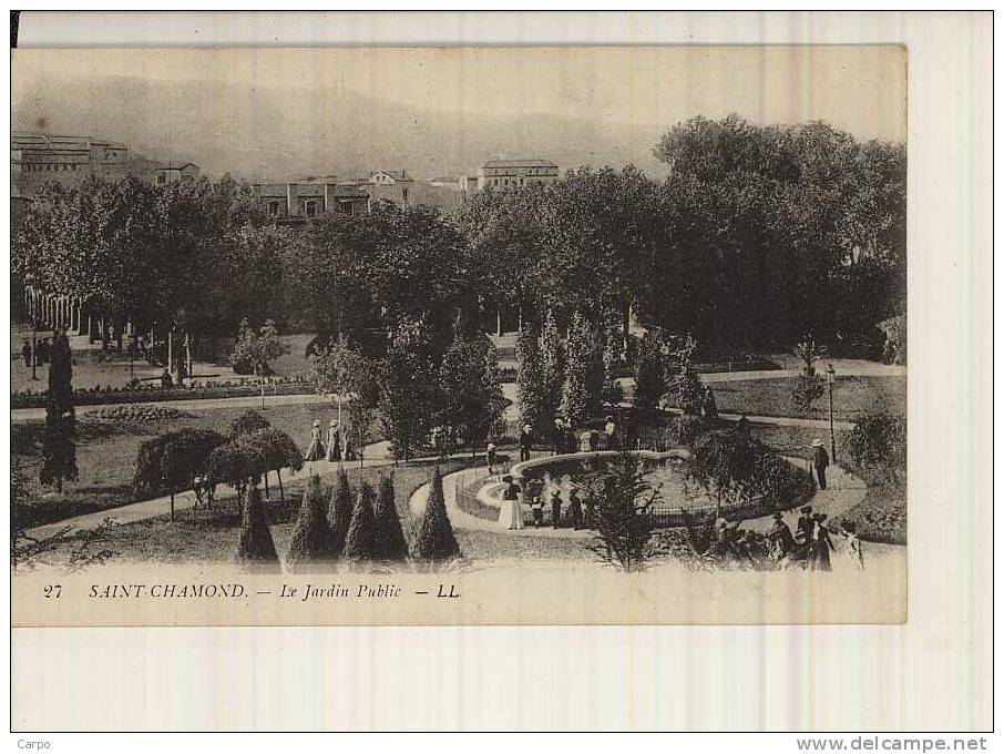 SAINT-CHAMOND. - Le Jardin Public. - Saint Chamond