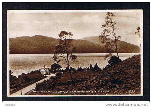 Real Photo Postcard Half Way House On New Road Loch Ness Inverness-shire Scotland - Ref 244 - Inverness-shire