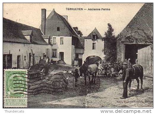 CPA TERVUREN TERVEUREN ANCIENNE FERME  ( CARTE COUPEE & PLI  - KAART BIJGEKNIPT & PLOOI - Tervuren