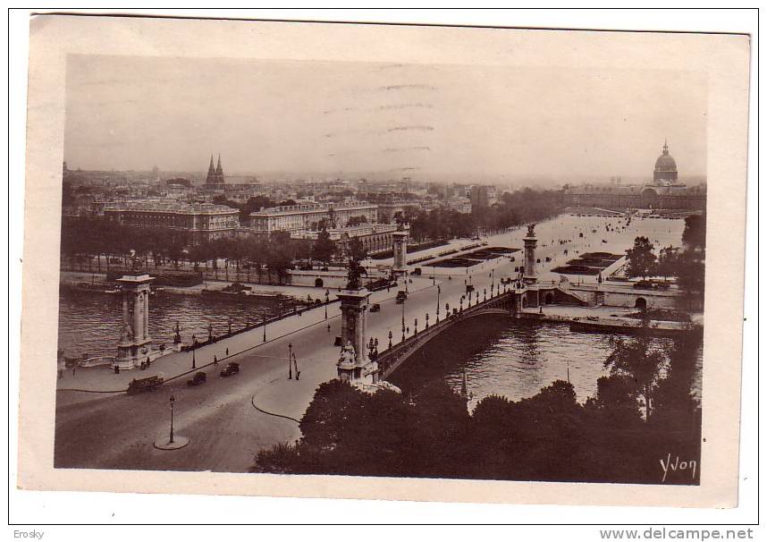 PGL - 0268 FRANCE PARIS PONT ALEXANDRE III ET ESPLANADE DES INVALIDES 1928 - Altri & Non Classificati