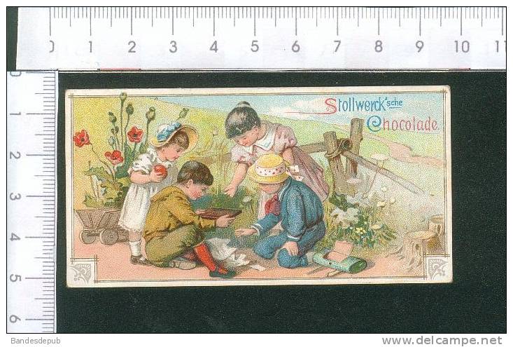 Stollwerck Jolie Chromo Enfant Plaque De Chocolat - Stollwerck