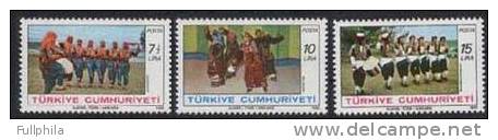 1981 TURKEY FOLK DANCES MNH ** - Danse