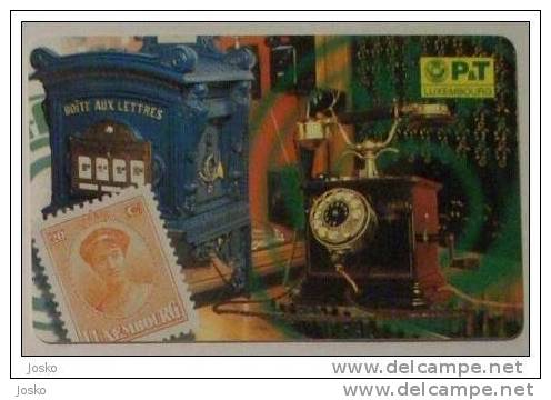 OLD TELEPHONE ( Luxembourg TP 18 - 06.99 ) Phone Telephones Phones Stamp On Card ( Cards) Timbre Postmark Stamps Timbres - Luxemburgo