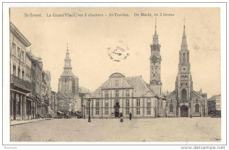 C7608 -  St-Trond - La Grand' Place , Les 3 Clochers - Sint-Truiden
