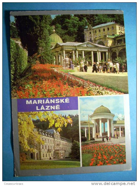 R.8928  CHECOESLOVAQUIA  CESKOSLOVENSKO  MARIÁNSKÉ LÁZNE  AÑOS 60/70  CIRCULADA  MAS EN MI TIENDA - Otros & Sin Clasificación