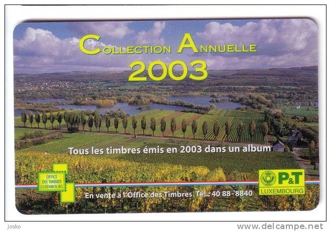 COLLECTION ANNUELLE 2003 ( Luxembourg TP 34 - 03.04 ) Luxemburg 50. - Stamp Timbre Landscape Paysage Landscapes Paysages - Luxembourg