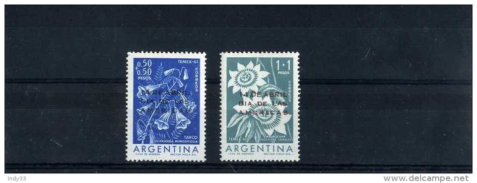 - ARGENTINE 1960/69 . TIMBRES DE 1961 NEUFS SANS CHARNIERES - Neufs