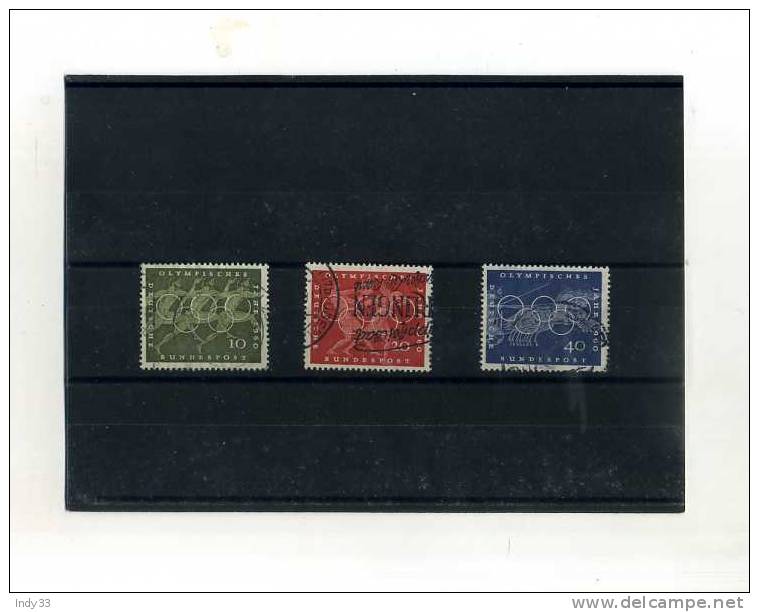 - ALLEMAGNE  RFA . TIMBRES SUR LES J.O.  DE 1960 - Verano 1960: Roma