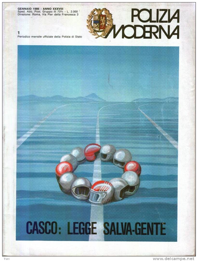 POLIZIA MODERNA - N.1/1986 - Italien