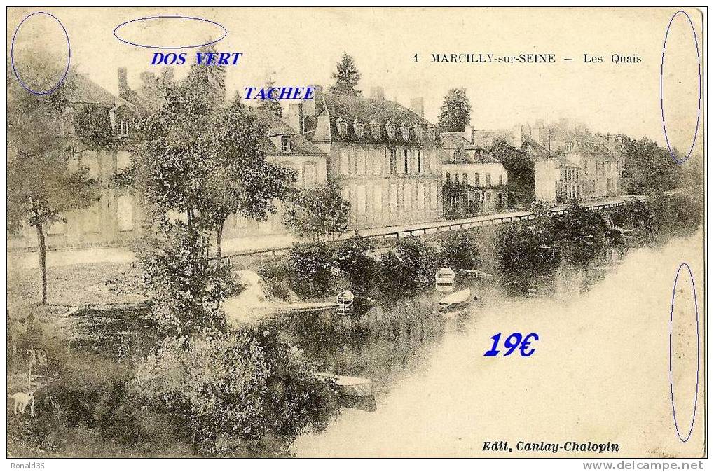 Cp 10 MARCILLY SUR SEINE LES QUAIS - Marcilly