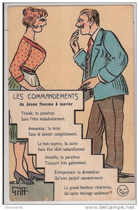 Les Commandements Du Jeune Homme A Marier - Humour