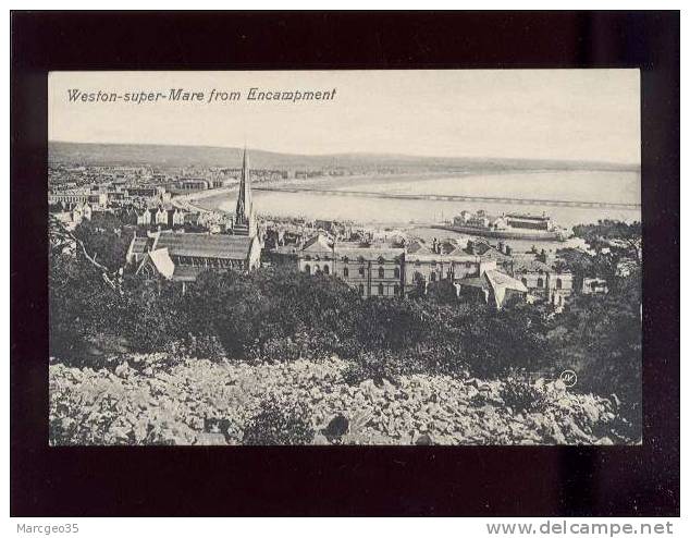 Weston-super-mare From Encampment édit.JV Valentine's Series   Belle Carte - Weston-Super-Mare