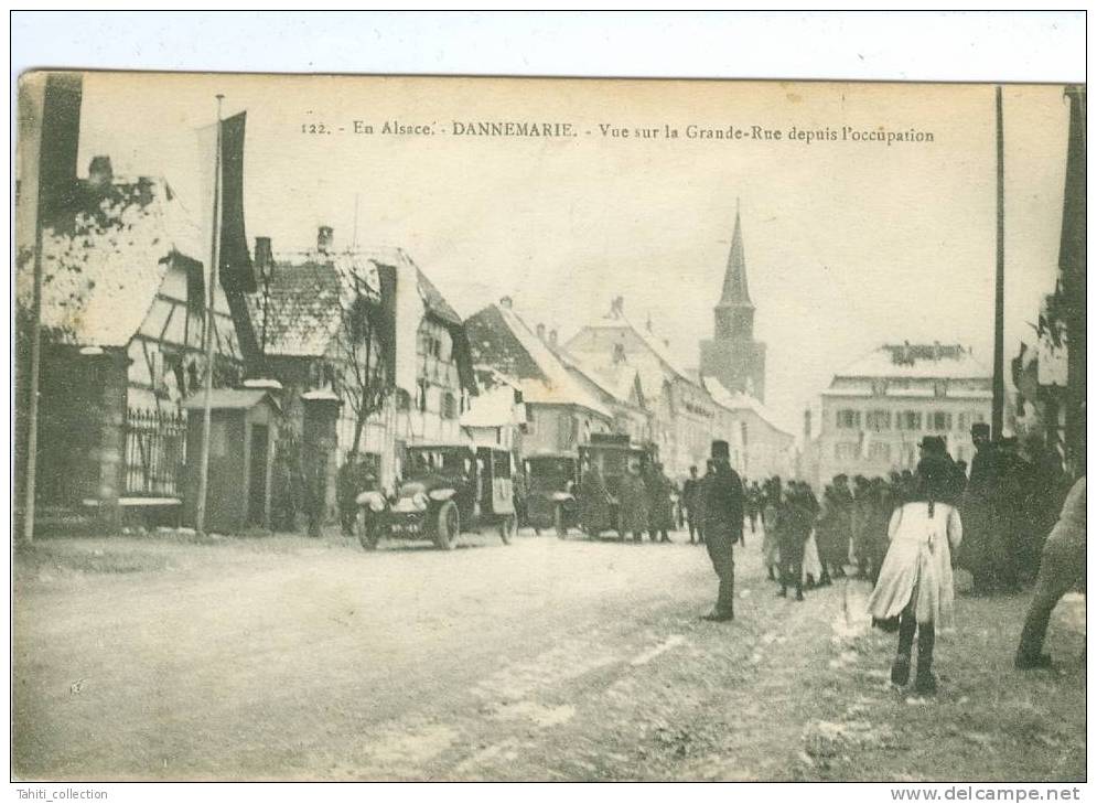 DANNEMARIE - Vue Sur La Grande-Rue Depuis L'Occupation - Dannemarie