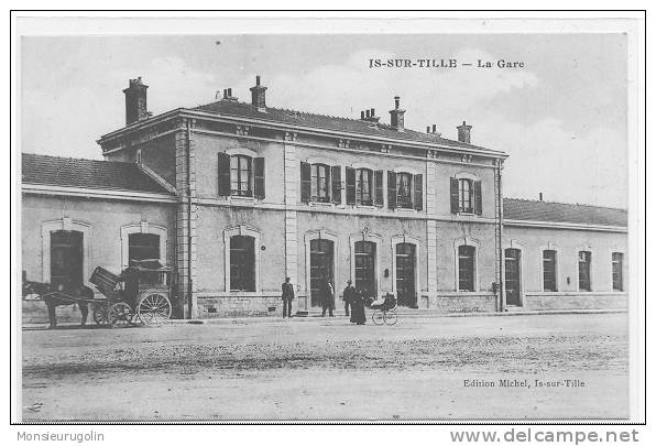 21 )) IS SUR TILLE, LA GARE, Vue Extérieure, Ed Michel, ANIMEE, - Is Sur Tille