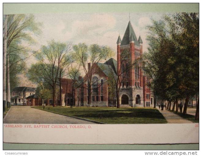 3759   UNITED STATES USA   TOLEDO OHIO  ASHLAND AVE BAPTIST CHURCH   AÑOS / YEARS / ANNI  1900 - Toledo