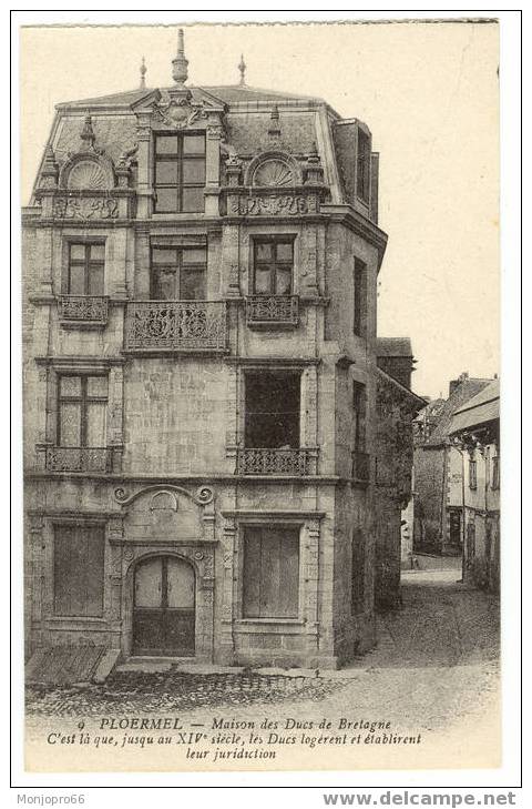 CPA De Ploermel – Maison Des Ducs De Bretagne - Ploërmel