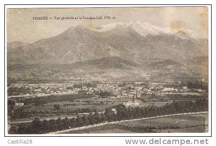 Cpa PRADES - Vue Générale Et Canigou - Prades