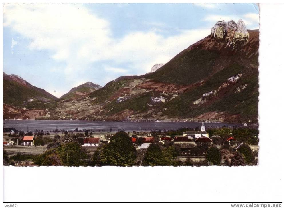 DOUSSARD  -  N°  1554    -  Vue Générale, Les Dents De Lanton, Le Lac D´Annecy - Doussard