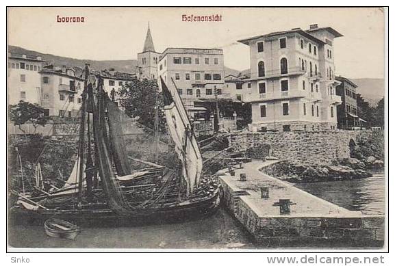 Lovrana: View Of The Harbour - Croatia