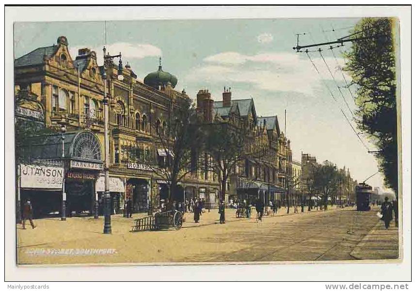 Lord Street, Southport - Animated, Tram, People, Leyland Arcade, Shops - Southport