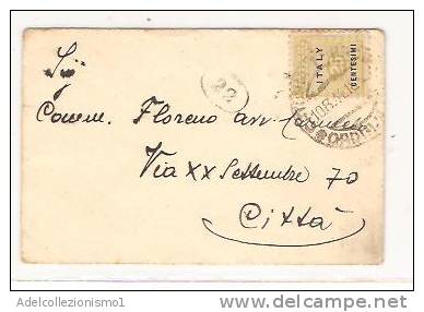 12708)lettera Con 25c  Amm Lire Da Catania A Città Il 10-8-1944 - Marcophilia