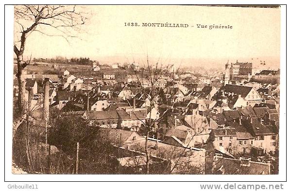 MONTBELIARD  -    * VUE  GENERALE *    -    Editeur : Photo  L.GAILLARD BRETRE De Besancon  N° 1638 - Montbéliard